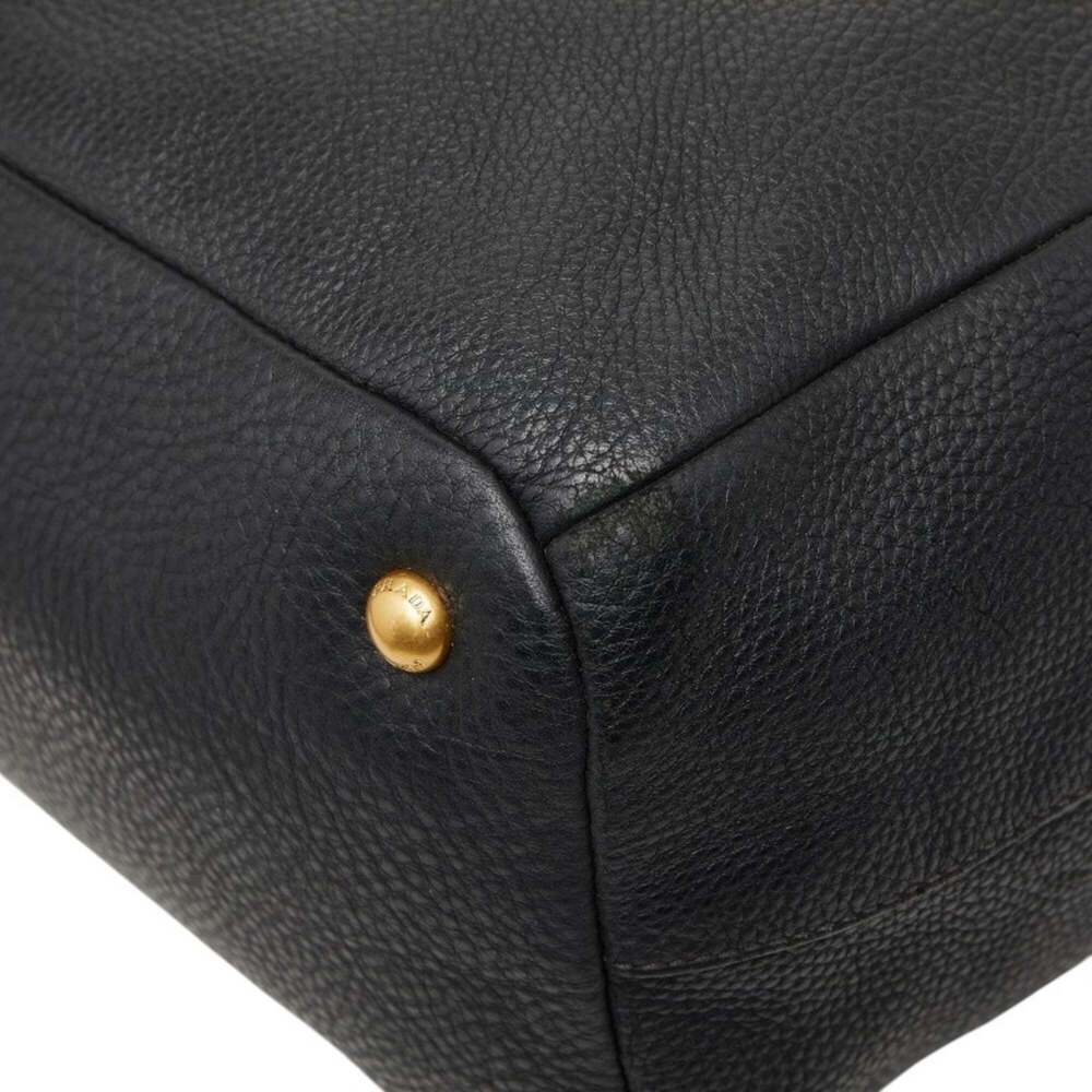 PRADA Black Leather Shoulder Bag - Picture 4 of 13